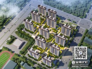 合肥龍湖苑小區項目定制圍墻護欄